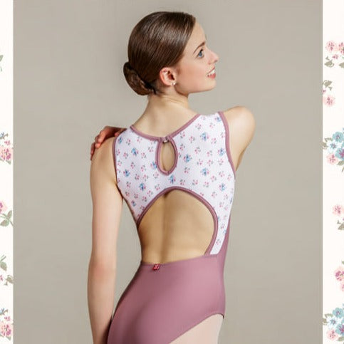 Malar Round Neck Tank Leotard Adult - Sweet Florets