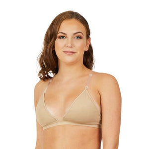 Capezio Deep Neck Clear Back Bra - Dance Bra