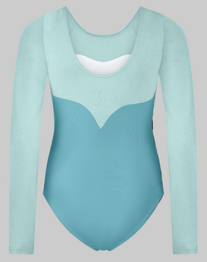 Pink Lemon Dancewear Shimmer Long Sleeved Leotard - Leotards - Detail
