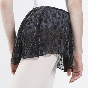 Wear Moi Gazelle Full Circle Pull-On Skirt Adult - Black Pearl - Ballet Skirt - Back
