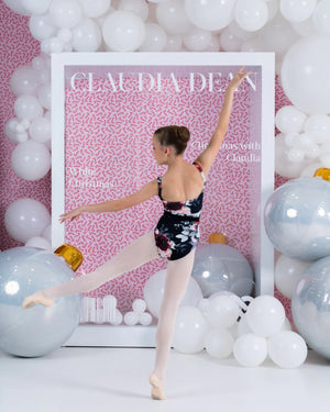 Claudia Dean Grace High Cut Leotard Child & Adult - Mistletoe Print - Leotards - View 7