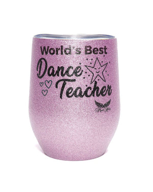 Mad Ally Stemless Glitter Cup - Dance Teacher - Stemless mug - Back