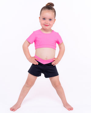 Total Dance Studio Wear Essential V Band Short - Coloured Band - Shorts - View 12