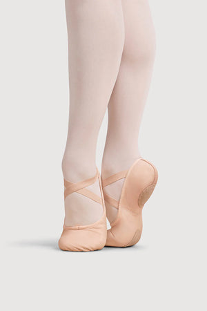 Bloch Prolite II Leather Womens Split Sole Ballet Shoe - Pink - Ballet shoes - Side