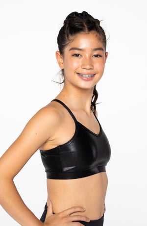 Pink Lemon Dancewear Mystique Crop Top - High-Performance Gymnastics Training Wear - Crops - Side