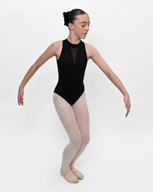 Total Dance Studio Wear Gracie Mesh Panel Dance Leotard - Leotards