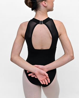 Total Dance Studio Wear Gracie Mesh Panel Dance Leotard - Leotards - Close-up
