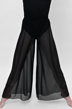 Total Dance Studio Wear Contemporary Mesh Pant - Dance Pants - Close-up