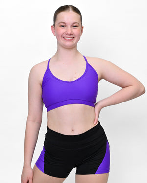 Total Dance Studio Wear Essential Dance Cross Strap Crop Top - Crops - Side