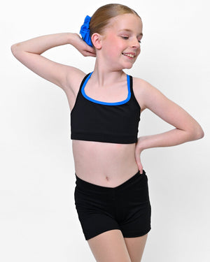 Total Dance Studio Wear V Band Shorts - Black - Side