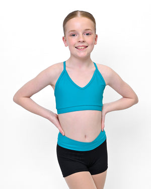Total Dance Studio Wear Essential Dance Cross Strap Crop Top - Crops - View 8