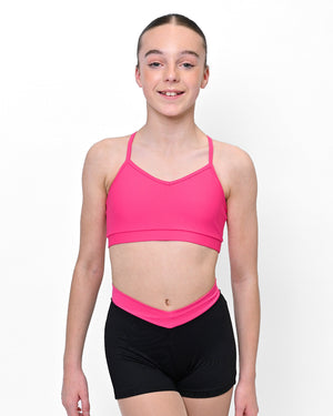 Total Dance Studio Wear Essential V Band Short - Coloured Band - Shorts - Close-up