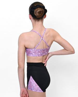 Pink Lemon Dancewear Nova Cross Strap Crop Top - Crops - Detail