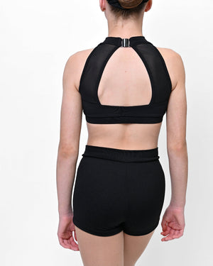 Total Dance Studio Wear V Band Shorts - Black - Back