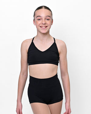 Total Dance Studio Wear Essential Dance Cross Strap Crop Top - Crops - View 9