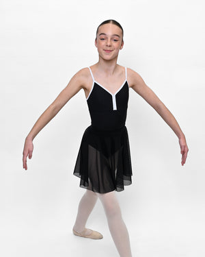 Total Dance Studio Wear Mesh Circle Skirt with Mesh Waist Band - Mesh Skirt - Detail