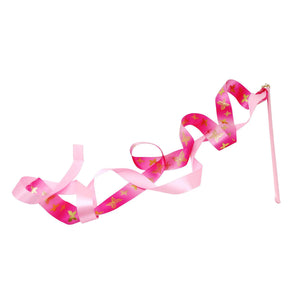 Pink Poppy Butterfly Ballet Twirl & Dance Wand - Ribbon Wand