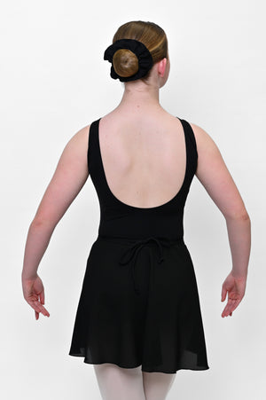 Total Dance Studio Wear Traditional Georgette Wrap Skirt - Ballet Wrap Skirt - Back