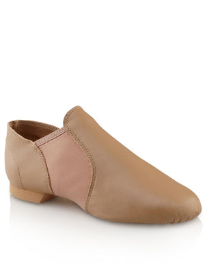 Capezio E-Series Slip On Jazz Shoes Child - Caramel - Back