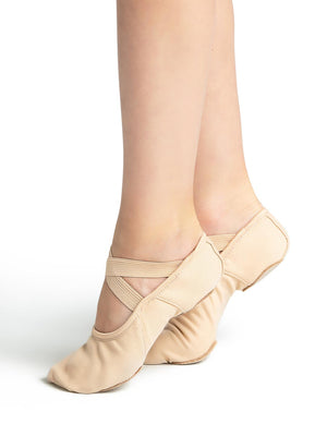 Capezio Hanami Canvas Split-Sole Ballet Shoe - Child - Light Pink - Ballet shoes - Side