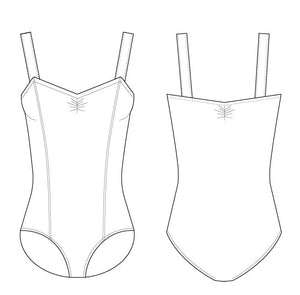 Bloch Celena French Princess Line Girls Leotard - Leotards - Detail