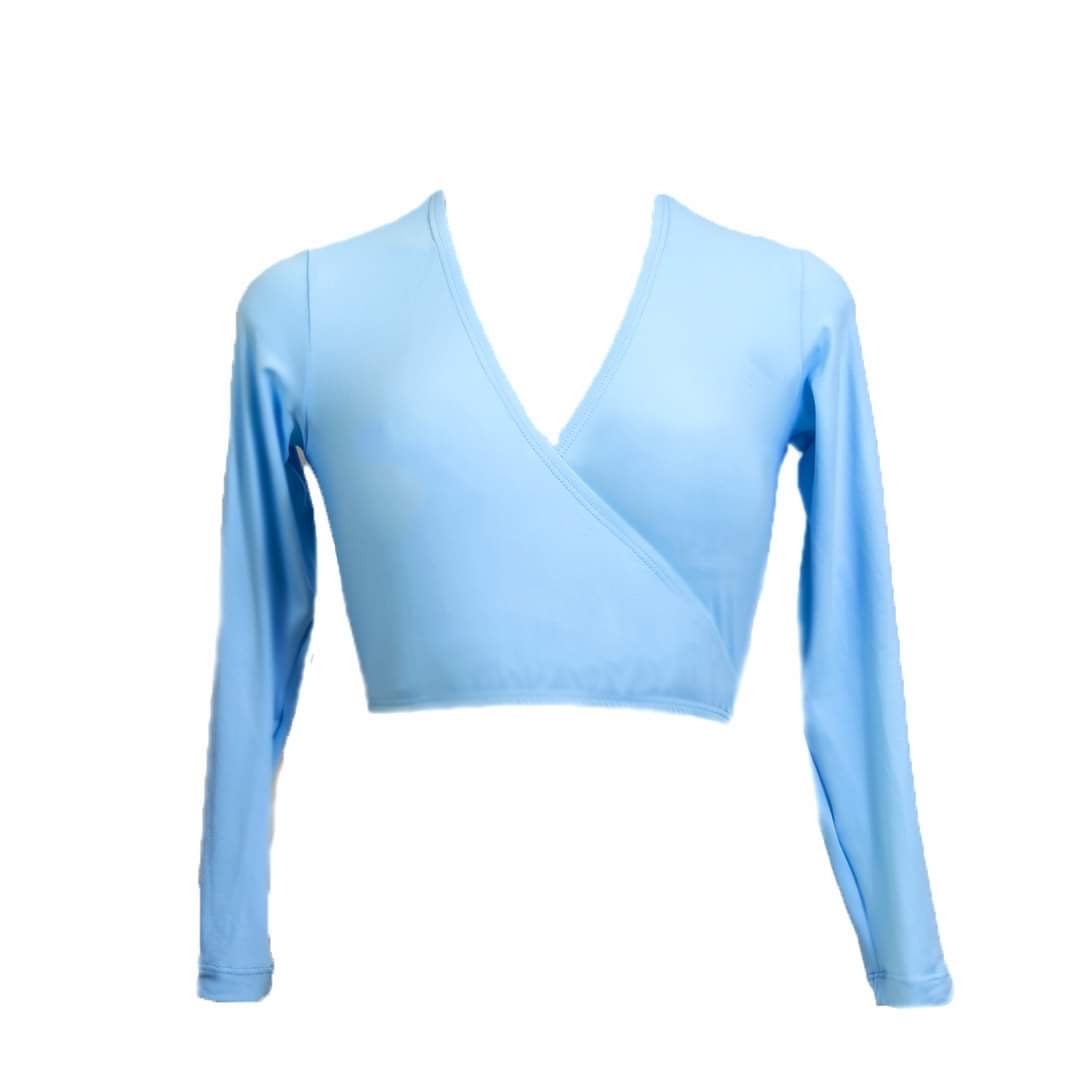 Essential Long Sleeve Dance Cross Over - Tie up style