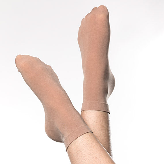 Dance Anklet Socks Child & Adult - Skintone / Tan