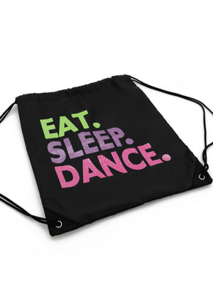 Capezio Eat. Sleep. Dance. Drawstring Bag - Dance Bag - Back
