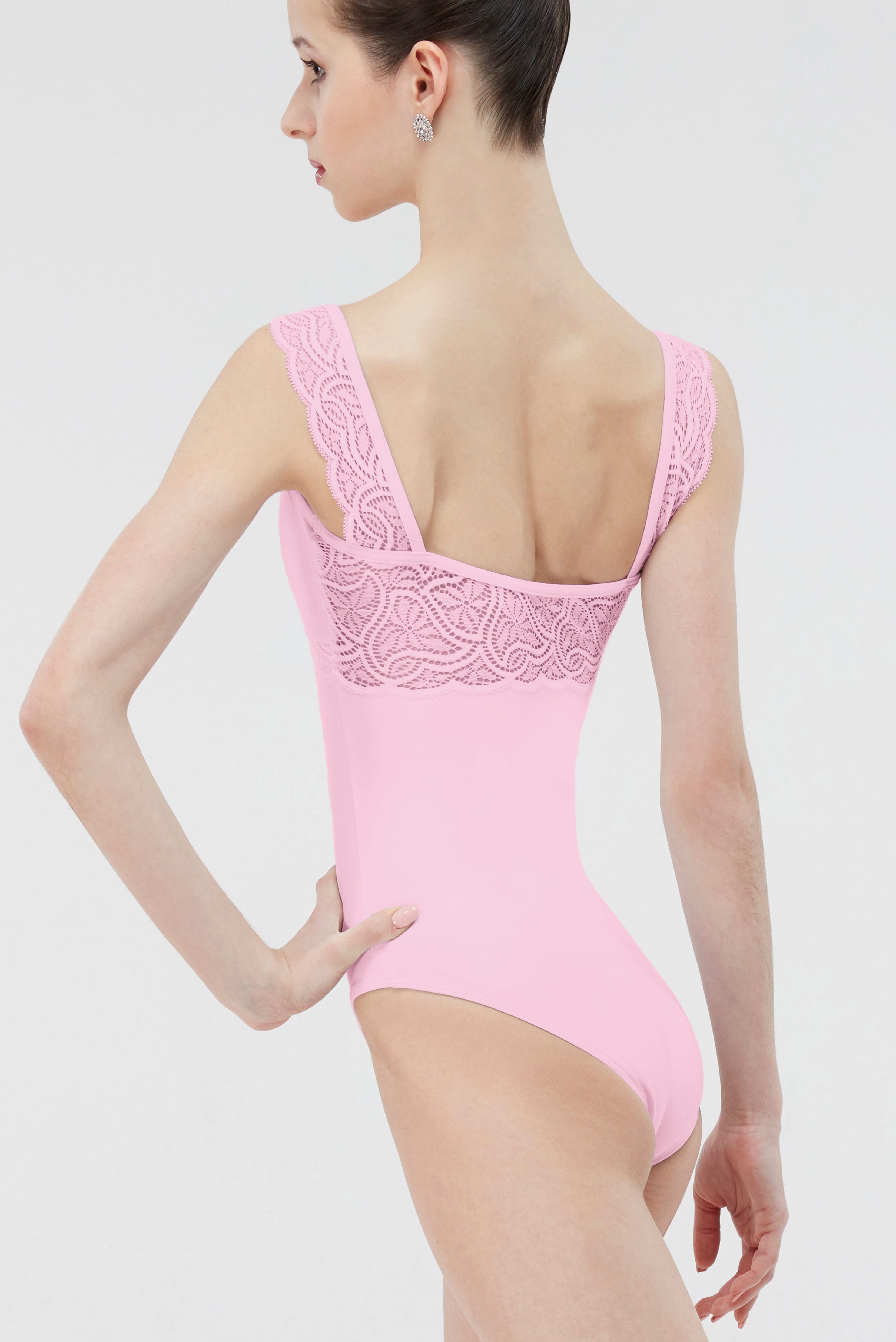 Erine Microfiber Tank Leotard Child & Adult - Pink