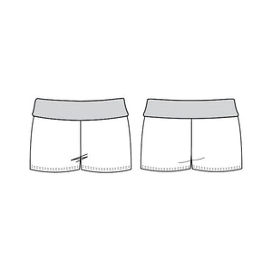Bloch Freestyle Roll Down Short - Shorts - Side