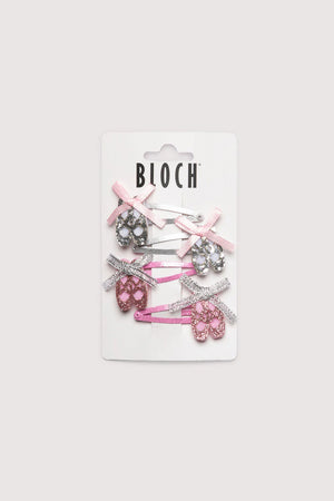 Bloch Ballet Shoe Hair Clips - Back