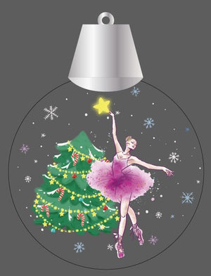 Mad Ally Christmas Decoration - Pink Ballerina - Back