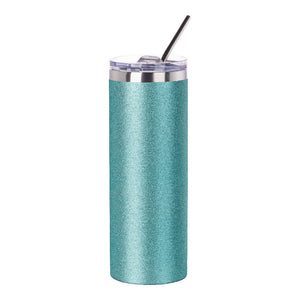 Mad Ally Glitter Skinny Tumbler with Straw - Glitter Tumbler with Straw - Detail