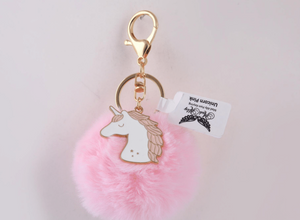Mad Ally Pom Pom Keyring - Close-up