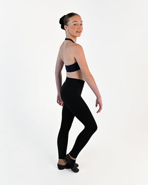 Tempo Halter Crop Top - Navy 2