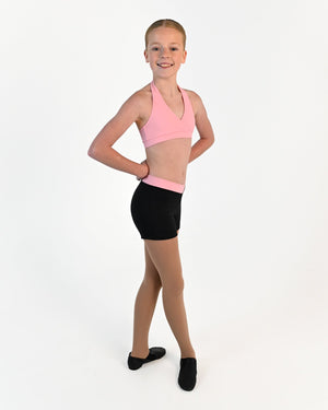 Tempo Halter Crop Top - Pink
