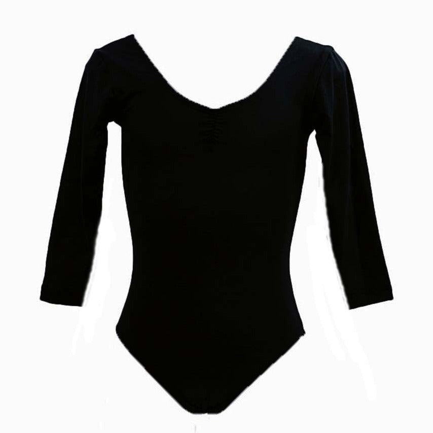 Essential 3/4 Sleeve Leotard - High Back