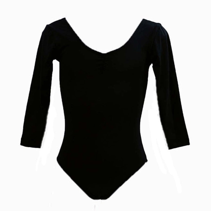Essential 3/4 Sleeve Leotard - Low Back