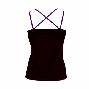 Total Dance Australia Essential Cross Back Singlet, with Contrast Binding - Dance Singlet