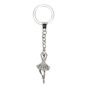 Mad Ally Ballerina Keyring - Diamante