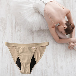 Knicked Dance Diva - High Cut Bikini - Medium Absorbency - Period Underwear
