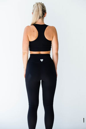 Diamond Active Performance Legging - Black - Leggings - Detail