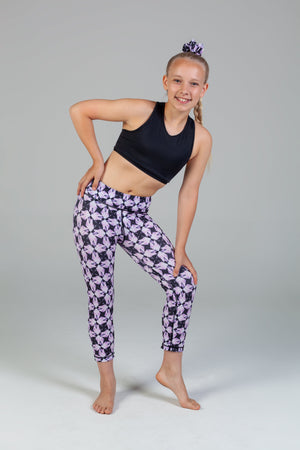 Scout Active Mila Eco Friendly Racer Back Crop Girls - Luna - Side