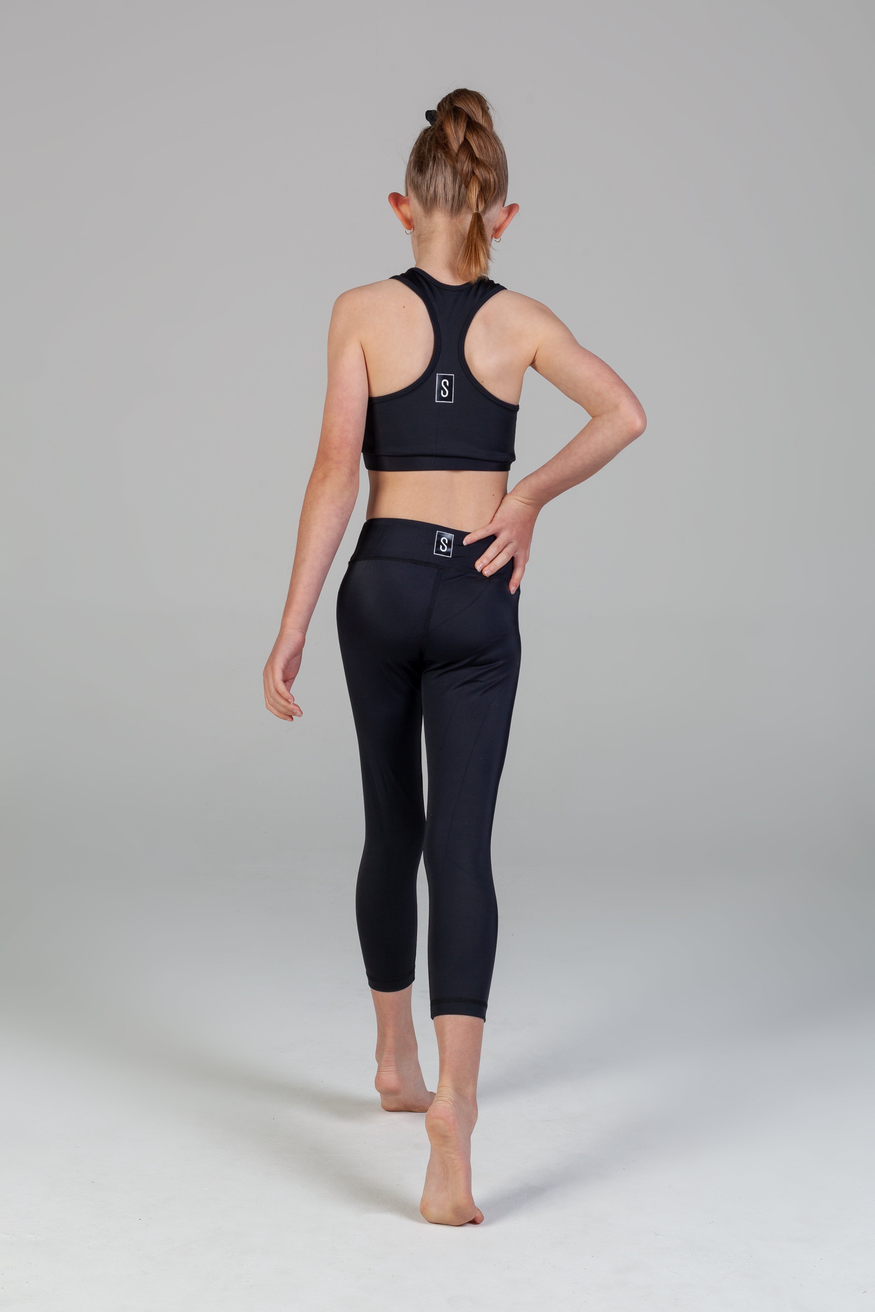 Lyla Eco Friendly Wide Waist Band 7/8 Legging Girls - Luna