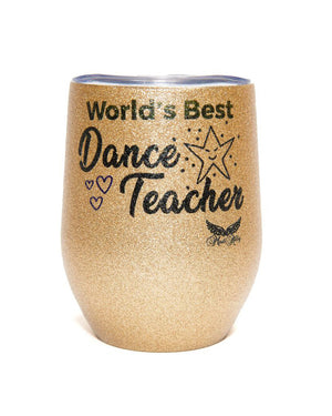 Mad Ally Stemless Glitter Cup - Dance Teacher - Stemless mug