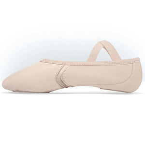 MDM Dancewear Elemental Reflex Performance Leather Ballet Shoe with pre sewn Ballet Ribbons - Adult sizes - Ballet shoes - Side