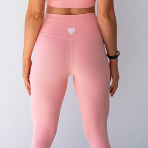 Diamond Active Performance Legging - Peach - Leggings - Back