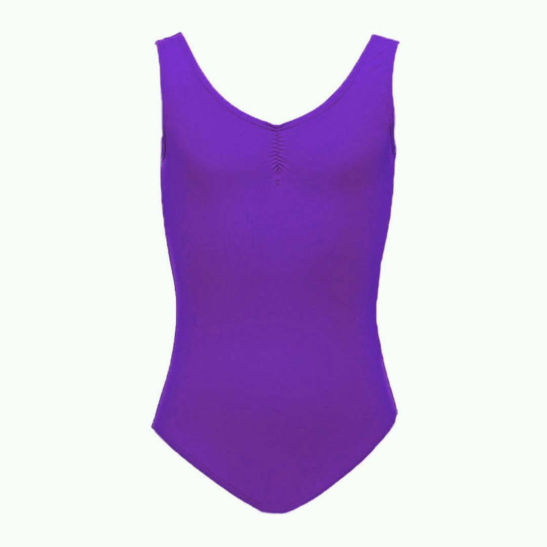 Gathered Front Leotard - Italian Linel