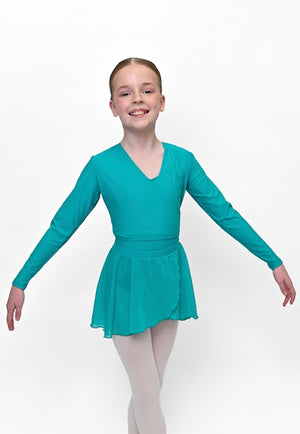 Total Dance Studio Wear Child's Pull-On Ballet Crossover Wrap Top
