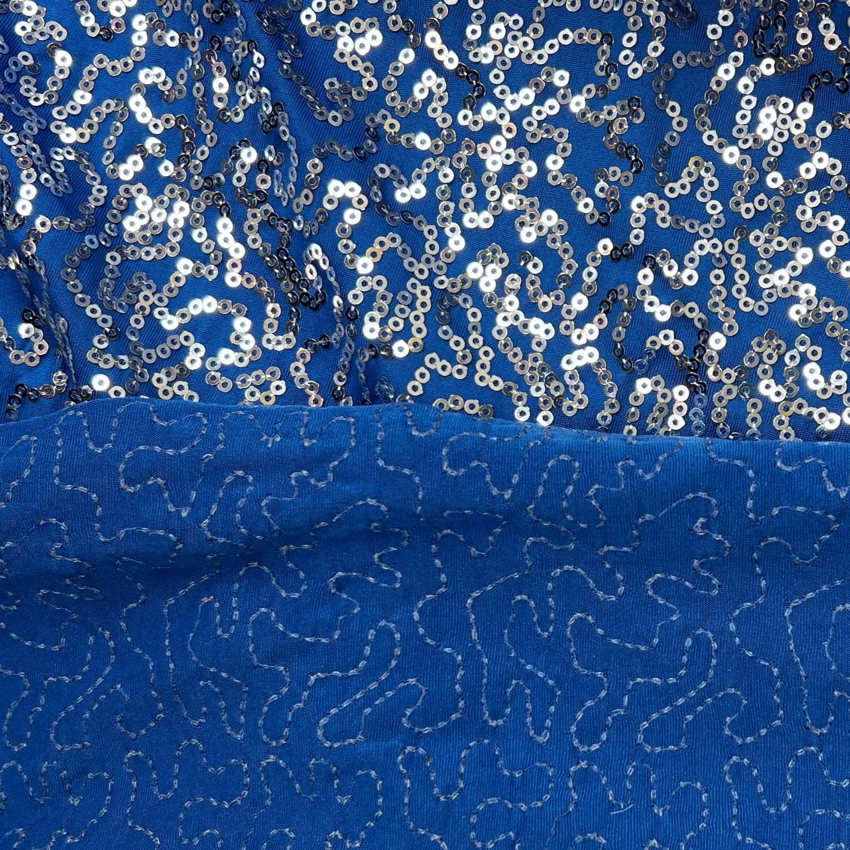 Broadway Sequin Fabric - Blue